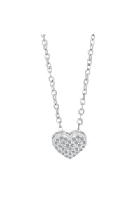 Adelia's - Adelia's Unisex 925 Silber Halskette mit Anhänger Herz 43 cm + 3.0 cm - silber - Herz