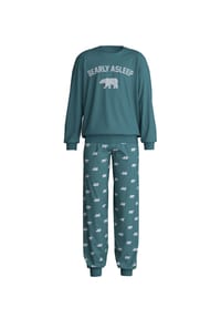 CALIDA - Kinder Bündchen-Pyjama Family & Friends - dark petrol