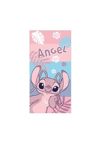 Disney - Lilo & Stitch Badehandtuch für Kinder – Kuscheliges Strandtuch - Rosa 70 x 140cm