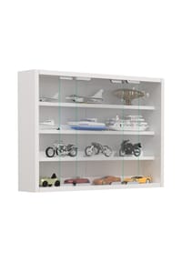 VCM. - Glasvitrine hängend | Vitrine Glas mit ESG-Sicherheitsglas | Maße: H. 40 x B. 57 x T. 10 cm | Hängevitrine Glas | Modern und platzsparend | Glas Vitrinenschrank - Agisa M - 