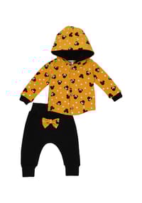 MAKOMA - 2tlg Set Herbst, Winter - gelb schwarz