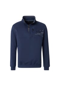 CASAMODA - Sweatshirt, Troyerkragen, für Herren - 194 BLAU