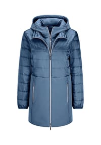 GOLDNER - Steppmantel mit Softshell-Einsatz - khaki