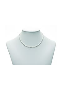Adelia's - Damen Silber Schmuck 925 Silber Fantasie Halskette 45 cm Ø 3 mm - silber