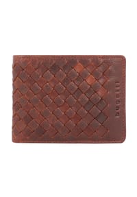 bugatti Woven - Woven Geldbörse Leder 11 cm - british tan