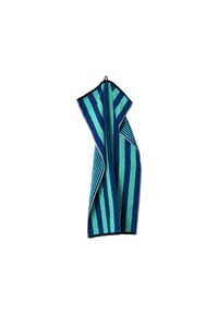 herzbach home - Handtuch Good Vibes 550g/m², Premium-Qualität, 100% Baumwolle - Blue/Turqoise