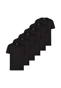 LERROS - T-Shirt 6er Pack Basic - Schwarz