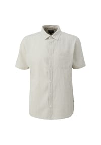 QS - Freizeithemd, Slim Fit, Kurzarm, Kent, für Herren - 81W0  BROWN