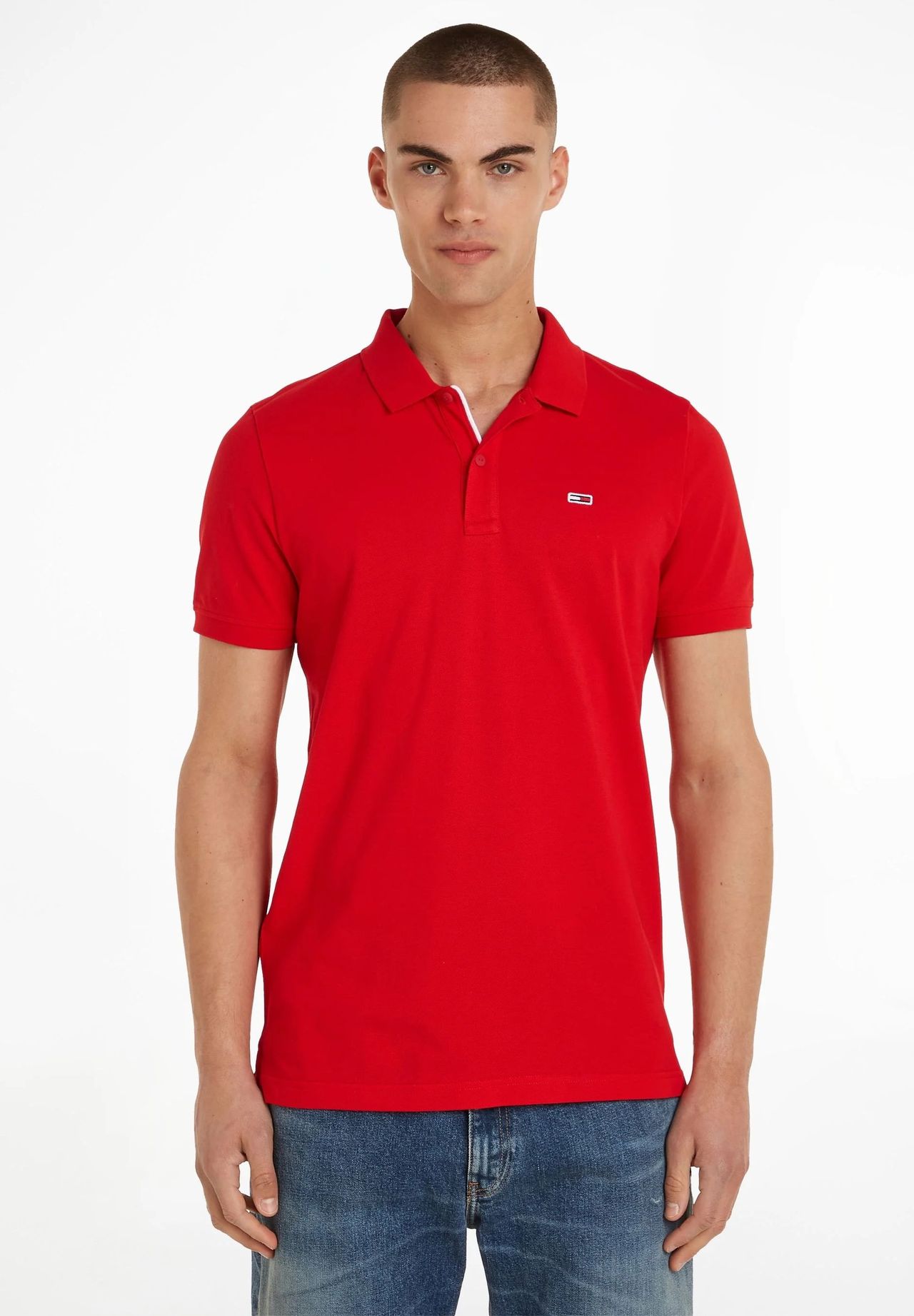 TOMMY Jeans Poloshirt, Baumwolle, für Herren | GALERIA