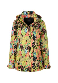 MADELEINE - Bedruckte Outdoorjacke mit Kapuze - limone / multicolor