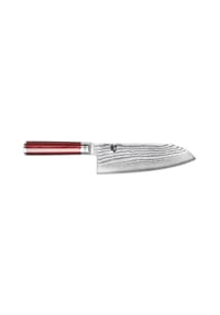 KAI - Shun Classic Red Großes Santoku, 19 cm - silber