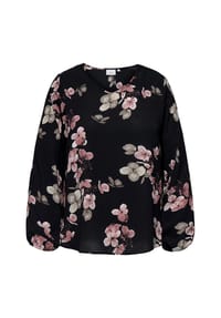 ONLY CARMAKOMA - Bluse, V-Ausschnitt, für Damen - 177911004 BLACK/N