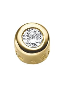 Adelia's - Adelia's Damen Anhänger 585 Gold ( 14K ) mit 1 Brillant ( 0,1 ct ) – Goldanhänger - gold