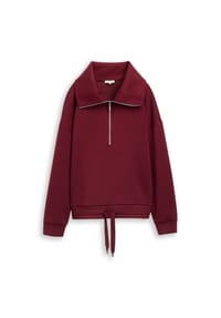 TOM TAILOR - Sweatshirt, Troyer, für Damen - 10342 PREPPY PLUM