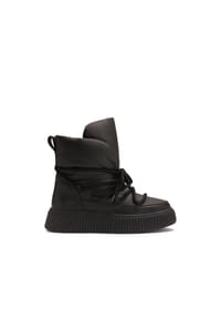 Kazar - Warme Schneestiefel aus Leder und Kunststoff - Schwarz
