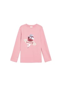 s.Oliver - Langarmshirt, Wendepailletten, für Kinder - 41D2 LILAC/PINK