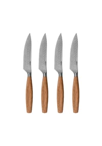 BOSKA - Steakmesser Oslo+ 4er Set, Eichenholz - Silberfarben