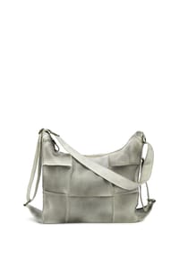 HARPA - Handtasche GEORGIA in moderner Patchwork-Optik - burnt taupe