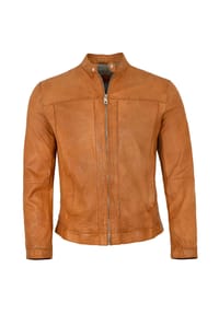 MILESTONE® - Herren Lederjacke Lammnappa camel - camel
