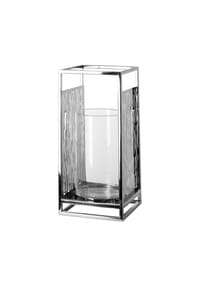 Fink Living Windlicht mit Glas NICOSA - NICOSA - silberfarben