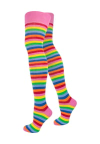 normani® - Overknees schmale Ringel - Bunt