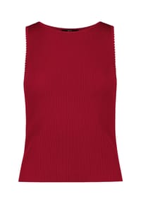 zero - Strick-Top ohne Arm - Candy Red