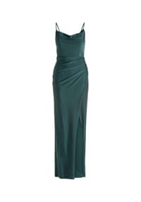 Vera Mont - Abendkleid, Raffung, Schlitz, für Damen - 9237 DUSTY SLATE
