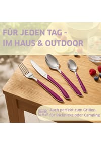 kuppels 6-tlg. Kuchengabel Set - Prisma - wildberry