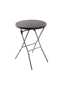 VCM. - Klapptisch | Partytisch | Stehtisch braun | klappbar Bistrotisch | Bartisch 110 cm rund Ø 80 cm - Braun