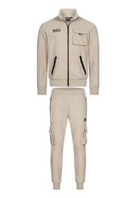 BENLEE™ - Herren Trainingsanzug schmale Passform CAMARILLO - Sand/Black