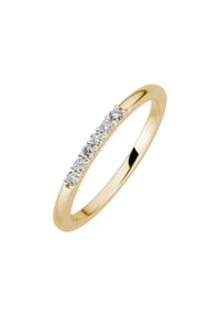 LYOMI - Ring 585/- Gold 6 Diamant 0,11ct. - mehrfarbig