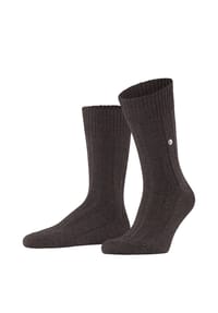 Burlington - Socken "Dover", Grobstrick-Optik, Rippbündchen, für Herren - 3000 BLACK