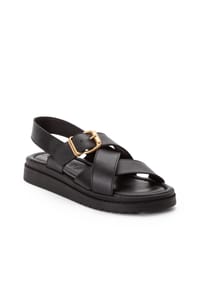 Tamaris - Riemchensandalen, Keilabsatz, für Damen - BLACK