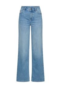camel active - 5-Pocket Jeans mit weitem Bein - Hellblau