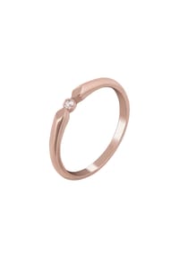 caї - Ring 925/- Sterling Silber 1 Zirkonia - rot