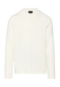 QS - Langarmshirt, Henley-Ausschnitt, für Herren - 0210 WHITE