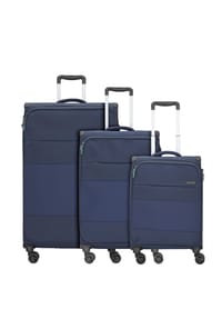 d & n® Travel Line 9004 - Travel Line 9004 4-Rollen Kofferset 3tlg. - blau