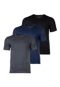 BOSS - Herren T-Shirt, 3er Pack - TShirtVN 3P Classic, Unterhemd, V-Neck, Cotton - 001 BLACK
