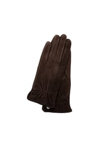 Otto Kessler - Luna Fingerhandschuhe, Raffung, für Damen - BLACK 001