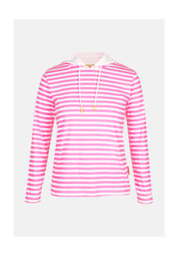 salzhaut - Hoodie ACKERLÜNNING - Offwhite-Neonpink