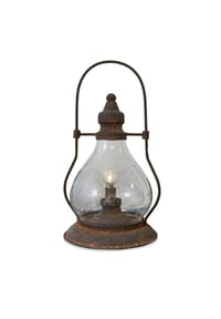 LOBERON - LED-Laterne Cortney antikbraun - antikbraun
