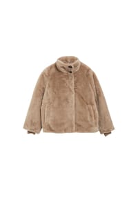 comma, - Kunstfelljacke, Stehkragen, für Damen - 8434 BROWN