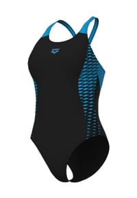 arena - Badeanzug, UPF 50+, für Damen - 580 BLACK-TURQUOIS