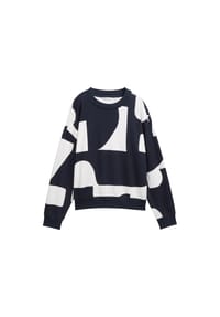 DENIM TOM TAILOR - Sweatshirt, Baumwolle, für Damen - 38859 NAVY WHITE