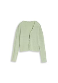 DENIM TOM TAILOR - Strickjacke, V-Ausschnitt, für Damen - 39454 MATCHA GREEN