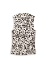 DENIM TOM TAILOR - Top, breite Träger, für Damen - 40613 BROW BLK LEO