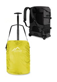 normani® - Rucksack mit Trolleyfunktion 37 L und Regenüberzug - Blau