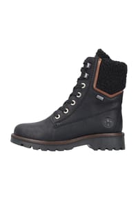 rieker - Winterstiefeletten, Blockabsatz, gefüttert, für Damen - 00 SCHWARZ/MOGANO