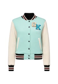 QUEEN KEROSIN - Collegejacke mit großer Stickerei Dolche Far Niente - mint