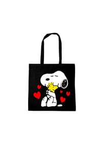 LOGOSHIRT® - Tote Bag Peanuts - Best Freinds - black